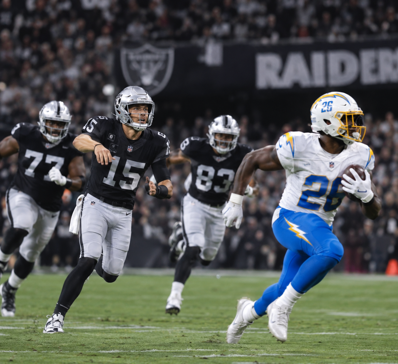 Raiders fall to Chargers